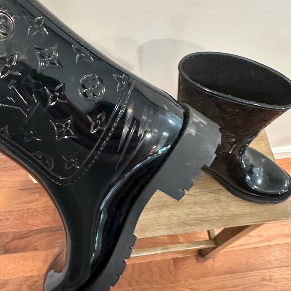 Louis Vuitton Black Women's Rain Boots - Picture 2 of 6